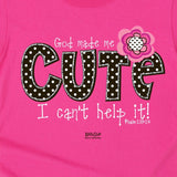 'God Made Me Cute' Toddler T-Shirt by Kerusso®