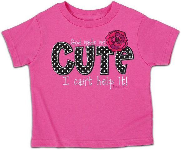 'God Made Me Cute' Toddler T-Shirt by Kerusso®